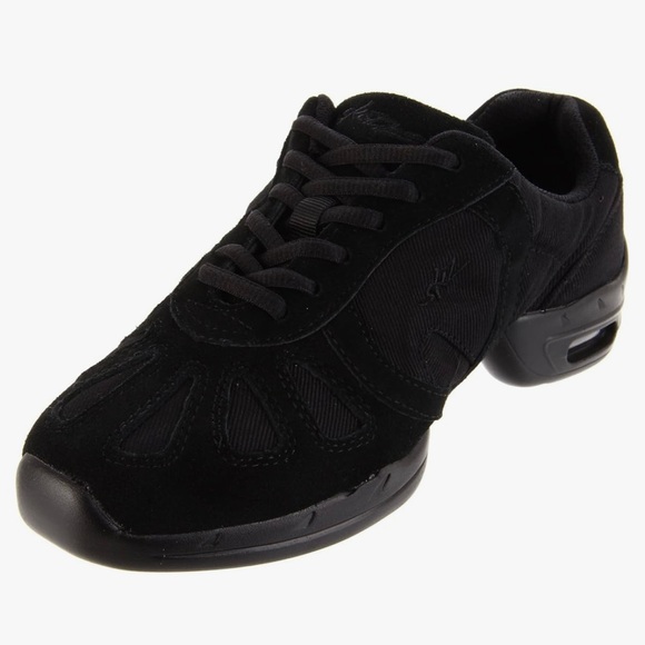 SANSHA Hi-Step Dance Sneaker, Shimmery Black - Picture 6 of 11
